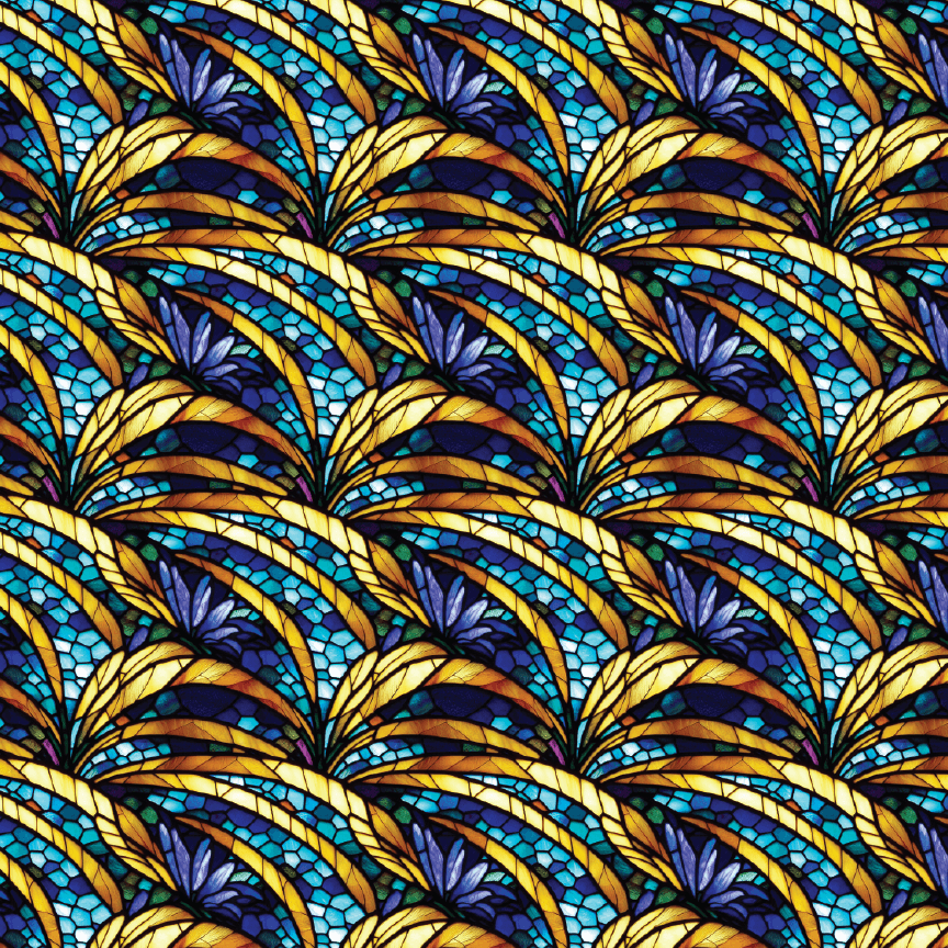 Stained Glass 2 Pattern Acrylic Sheet - CMB Pattern Acrylic